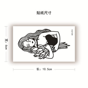 性感风花与少女纹身贴