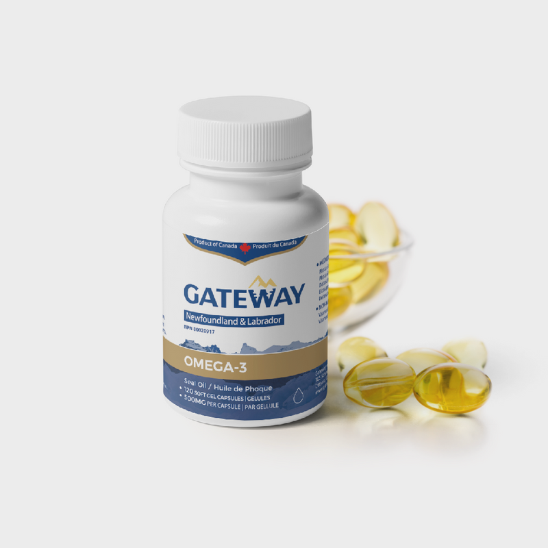 【一组三瓶】Gateway Omega-3 Seal Oil 海豹油 （120粒装）