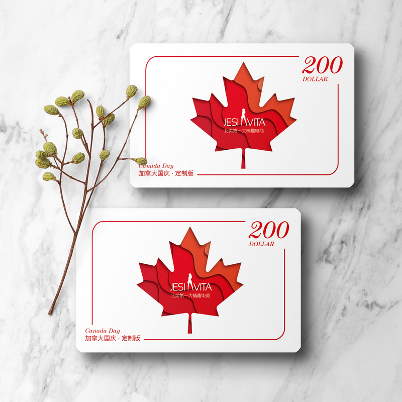 【Canada Day 定制纪念版】Jesi Vita Gift Card 面值$200（每人限购一张）