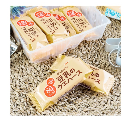 【每人限1盒】日本BOURBON豆乳夹心威化饼