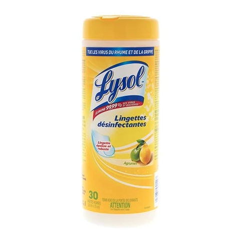 【每人限购1盒】LYSOL Disinfecting Sanitizing Wipes 消毒清洁杀菌 （30张/盒）
